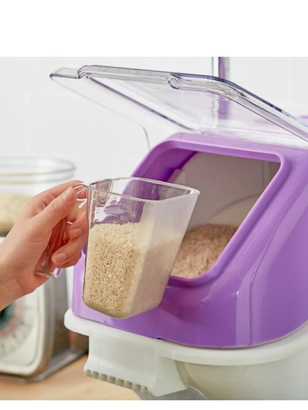 Clear Plastic Measuring - White/Transparent